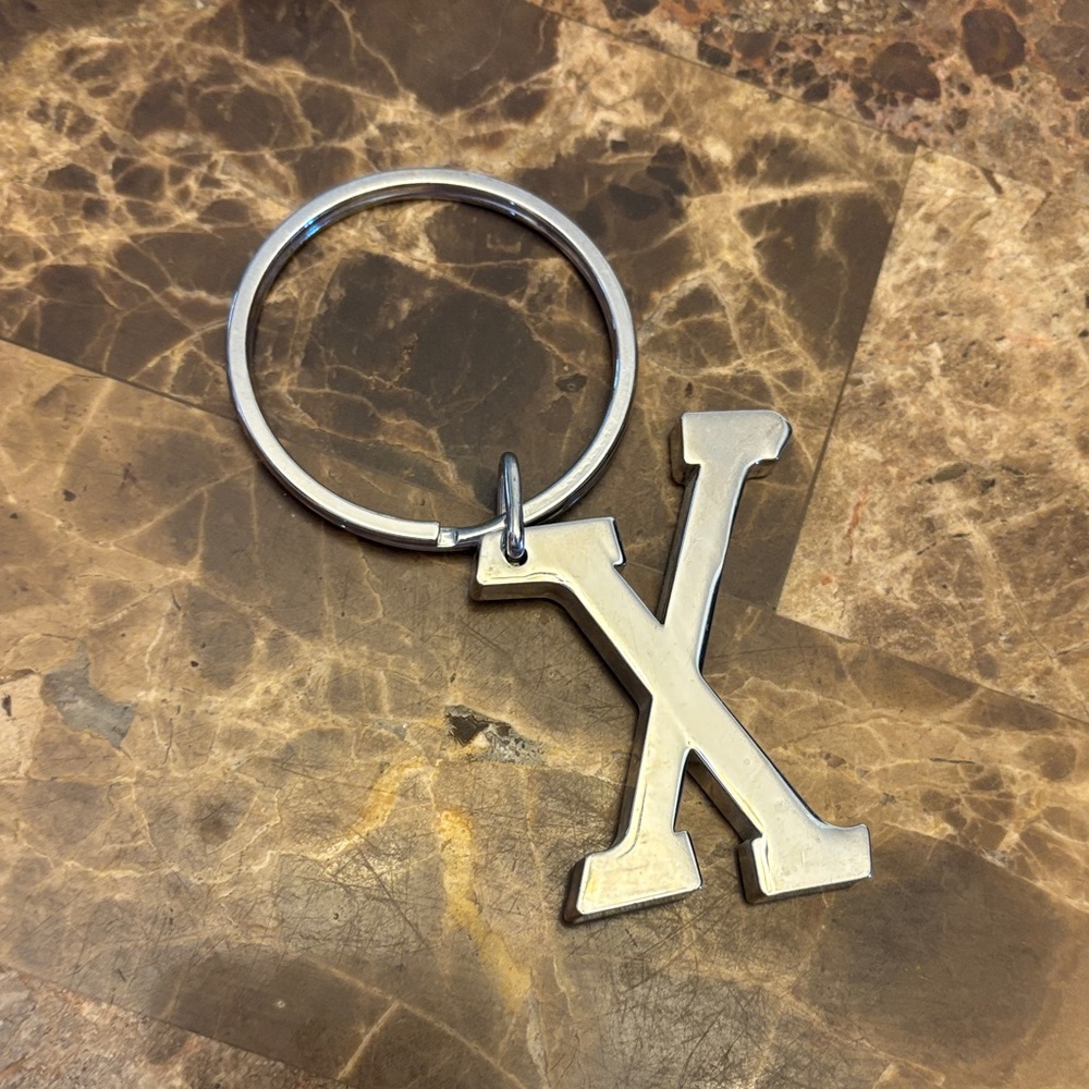 Silver Initial Keychains - Picture 2 of 3